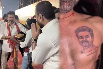 நெஞ்சில் குடியிருக்கும் தலைவா.., விஜய் முகத்தை பச்சை குத்திக்கொண்ட நடிகர் தாடி பாலாஜி