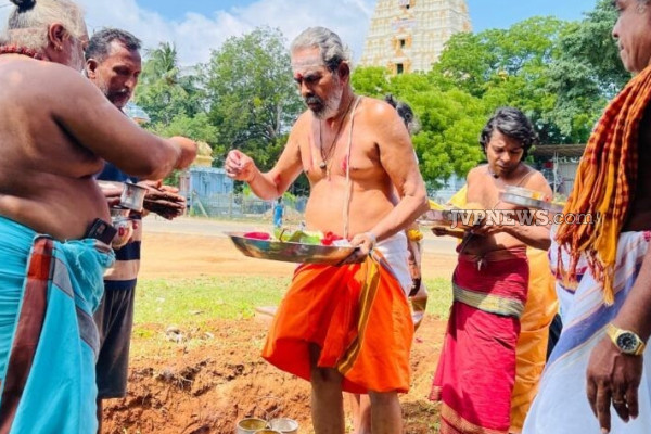 கீரிமலை நகுலேச்சரப் பெருமான் புதிய தேர் இருப்பிட அடிக்கல் நாட்டல் | Nakulecharam Shiva Temple Jaffna Keerimalai