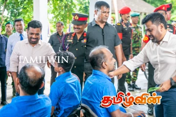 இறுதிப்போரில் அங்கவீனமுற்ற இராணுவ வீரர்களை சந்தித்த அநுர