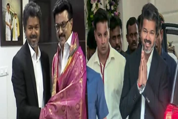 முதலமைச்சர் விஜய்யை கைப்பிடித்து அழைத்துச்சென்ற ஸ்டாலின்! ஆறத்தழுவி வரவேற்றார் உதயநிதி