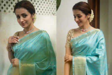 லட்சணமாக புடவையில் நடிகை த்ரிஷா வெளியிட்ட அழகிய போட்டோஸ்
