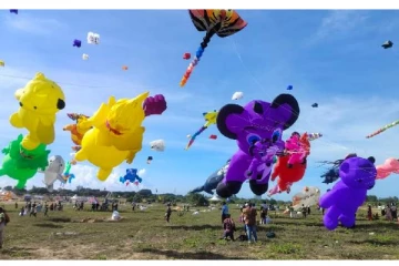 மாமல்லபுரத்தில் சர்வதேச காற்றாடித் திருவிழா..மக்களை கவர்ந்த கார்ட்டூன் பட்டங்கள்!