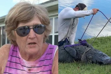 முதலை வாயில் சிக்கிய நாய்…காப்பாற்ற முயன்ற 85 வயது மூதாட்டிக்கு நேர்ந்த பரிதாபம்