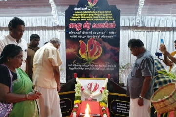 யாழில் திறந்து வைக்கப்பட்டுள்ள மாவீரர்களின் பெயர் பொறிக்கப்பட்ட கல்வெட்டு (Photos)