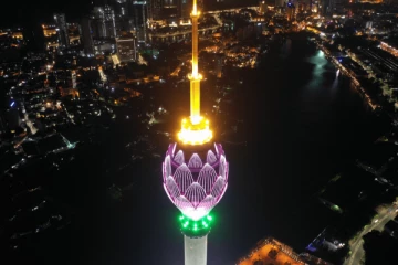 தாமரை கோபுரத்தில் இன்றிரவு  நிகழவுள்ள மாற்றம்!