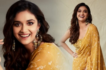 மஞ்சள் நிற சேலையில் தேவைதைபோல் இருக்கும் கீர்த்தி சுரேஷ்.. போட்டோஷூட் ஸ்டிலிஸ்