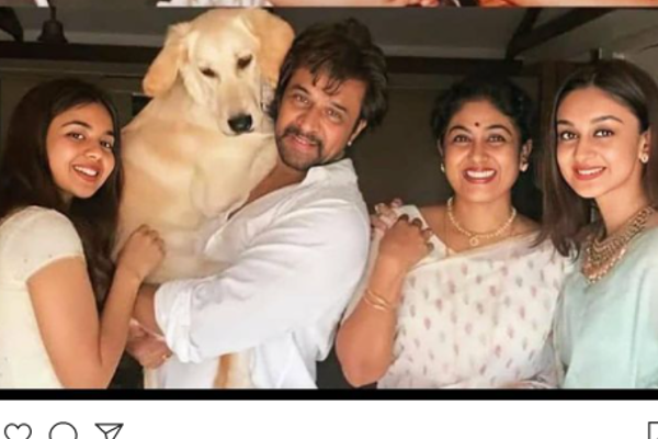 நடிகர் அர்ஜுனின் இரு மகள்களின் சிறு வயது புகைப்படத்தை பார்த்துள்ளீர்களா - அழகிய குடும்ப புகைப்படம் | Arjun With Her Daughters