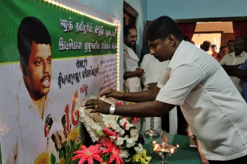 சுட்டுக் கொலை செய்யப்பட்ட முன்னாள் அமைச்சர் மகேஸ்வரனின் நினைவேந்தல்! (படங்கள்)