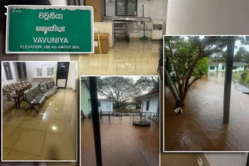 வவுனியாவில் கடும் மழை : வெள்ளத்தில் மூழ்கிய நெடுங்கேணி வைத்தியசாலை