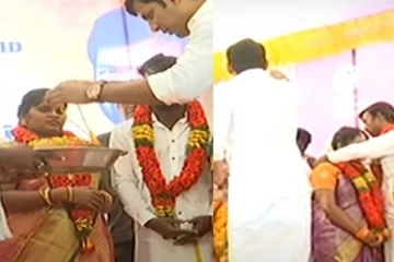 தாலி எடுத்து கொடுத்த நடிகர் விஷால்! 51 வகையான சீர்வரிசையுடன் 11 ஜோடிகளுக்கு நடைபெற்ற திருமணம்