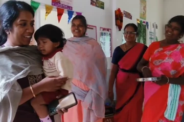 அங்கன் வாடியில் படிக்கும் கலெக்டர் மகள் - திடீர் ஆய்வில் நெகிழ்ச்சி சம்பவம்!