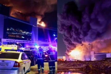 ரஷ்யாவில் கச்சேரி அரங்கில் படுபயங்கர தாக்குதல்! 40 பேர் பலி..அதிர வைத்த தீப்பிழம்பு வீடியோ