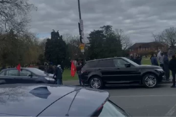 பிரித்தானியாவில் அம்பிகைக்கு ஆதரவாக போராட்ட இடத்தினை நோக்கி மாபெரும் வாகனப் பேரணி