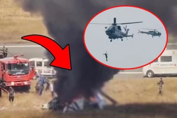 மூன்று பேரை காவுகொண்ட இந்திய பொலிஸாரின் உலங்குவானூர்தி விபத்து