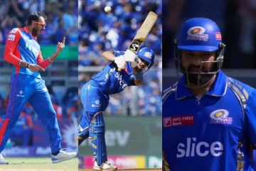 ஆட்டத்தை ஆரம்பித்த ரோஹித் சர்மா 49 ரன்னில் கிளீன் போல்டு! அதிரடி காட்டிய இஷான் கிஷனையும் தூக்கிய அக்சர்