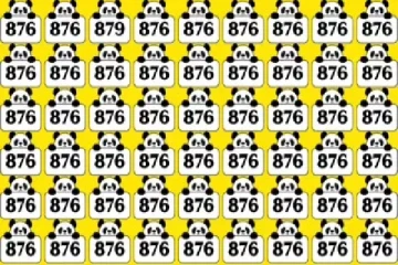 Optical illusion: பாண்டாக்களுக்கு முன்னால் இருக்கும் “876“ களில் “879“ எங்கே உள்ளது?