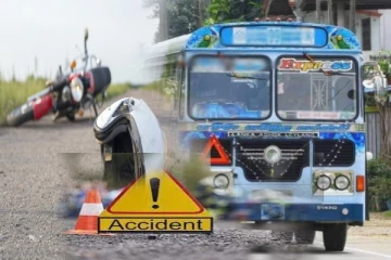 பேருந்து - உந்துருளி மோதி கோர விபத்து..! காவல்துறை உத்தியோகத்தர் உயிரிழப்பு