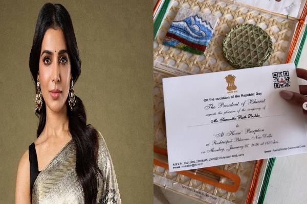 குடியரசு தின வரவேற்பு நிகழ்வில் நடிகை சமந்தா! வைரலாகும் உணர்வுபூர்வ பதிவு | Samantha Shines At Rashtrapati Bhavan Post Viral