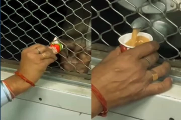 ரயில் பயணாளர்களுக்கு டீ விற்பனை செய்த வியாபாரி வைரலாகும் காணொளி