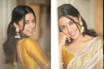 சேலையில் கியூட்டாக இருக்கும் நடிகை மிர்னாலினி ரவி