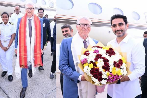 பில்கேட்ஸ்: தரையிறங்க முடியாமல் நடுவானில் சுற்றிய விமானம் | Billgates India Visit Flight Face Landing Trouble