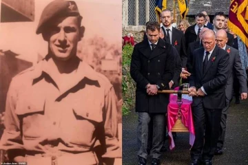 2ஆம் உலகப்போரில் கடைசியாக உயிர்பிழைத்த பிரித்தானியரின் இறுதிச்சடங்கு! திரளாக கூடிய படைவீரர்கள்