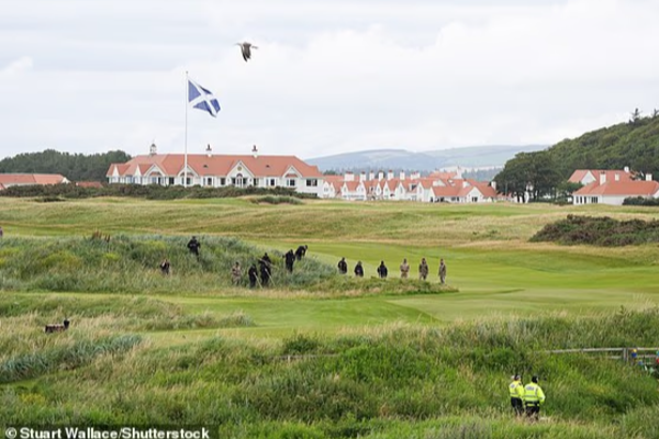 security for trump in scotland resort