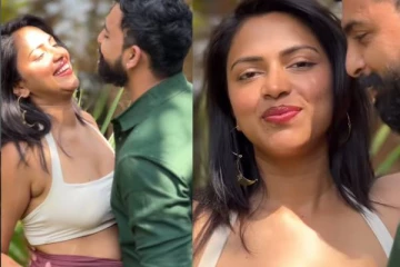 கணவருடன் ஓவர் ரொமான்ஸ்!! கட்டியணைத்தபடி அமலா பால் வெளியிட்ட வீடியோ..