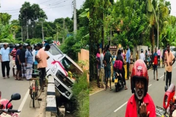 மணப்பெண்ணை அழைத்து சென்ற கார் விபத்தில் சிக்கியது..! யாழில் சம்பவம்
