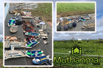 சாய்ந்தமருதில் ஏற்பட்ட வெள்ளம் : கழகத்திலிருந்த விளையாட்டு உபகரணங்கள் சேதம்