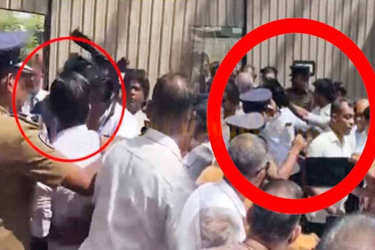 நீதிமன்ற வளாகத்தில் ரணிலின் பாதுகாப்பு அதிகாரி மீது தாக்குதல் ; ஊடகவியலாளர் மீது குற்றச்சாட்டு | Attack On Ranil S Security Officer Within Complex நீதிமன்ற வளாகத்தில் ரணிலின் பாதுகாப்பு அதிகாரி மீது தாக்குதல் ; ஊடகவியலாளர் மீது குற்றச்சாட்டு | Attack On Ranil S Security Officer Within Complex