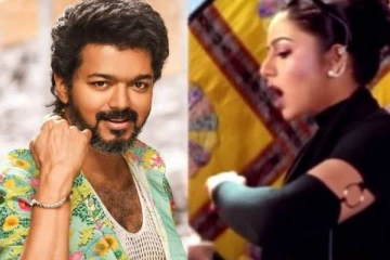 மறைந்த நடிகை சௌந்தர்யாவின் ஸ்டைலை காப்பியடித்தாரா விஜய்?- வைரலாகும் வீடியோ