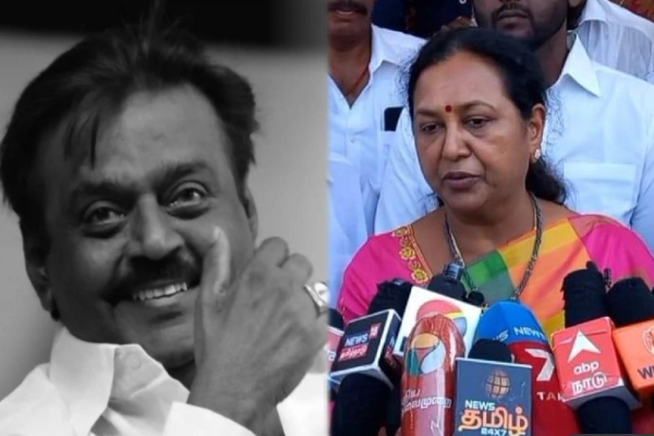 விஜயகாந்துக்கு மணி மண்டபமும், சிலையையும் - தமிழக அரசுக்கு பிரேமலதா கோரிக்கை! - தமிழ்நாடு