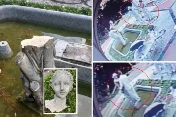 இத்தாலியின் 150 ஆண்டுகள் பழமையான டோமினா சிலை சேதம்: இளம் ஜேர்மன் சுற்றுலா பயணிகள் அட்டூழியம்