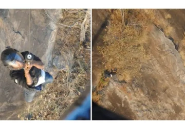 மற்றொரு சம்பவம் - 300 அடி உயர நந்திமலையில் தவறி விழுந்து மலையிடுக்கில் சிக்கிய இளைஞர் - போராடி மீட்ட விமானப்படை