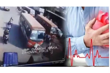 பஸ் டிரைவருக்கு ஏற்பட்ட திடீர் மாரடைப்பால் பயங்கர விபத்து - 2 பேர் பலி...! அதிர்ச்சி வீடியோ...!