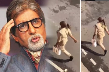 என்னடா இது... கொளுத்தும் வெயிலில் புது விசிறியா இருக்கு... - அமிதாப்பச்சன் பகிர்ந்த வீடியோ!