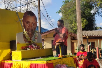 அன்னை பூபதியின் திருவுருவப் படம் தாங்கிய ஊர்திக்கு வவுனியா மக்கள் அஞ்சலி