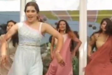 மணப்பெண் மார்டன் உடையில் போட்ட அட்டகாசமான ஆட்டம்! நடிகைகள் தோற்று விடுவார்கள் போல