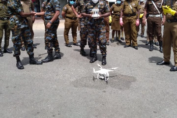 இனி மேலிருந்து கண்காணிக்கப்படும்? காவல்துறையினருடன் இணைந்த விமானப்படை (காணொளி)