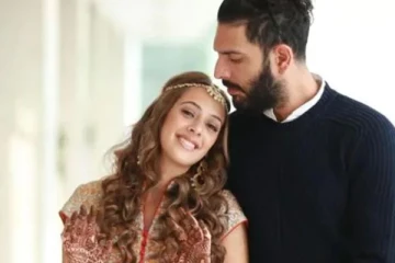 முதல்முறையாக குழந்தை போட்டோவை வெளியிட்ட  யுவராஜ் சிங் - நடிகை ஹேசல் கீச் ஜோடி