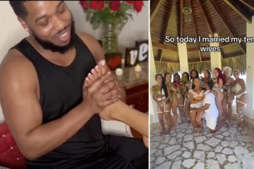 10 இளம் பெண்களை ஒரே நேரத்தில் திருமணம் செய்து கொண்ட இளைஞர்:குவியும் பார்வையாளர்கள்