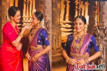 அழகில் அம்மாவையே மிஞ்சிட்டாரே... கொள்ளை அழகில் ரசிகர்களை ஈர்க்கும் சரிகமப புகழ் இனியா!