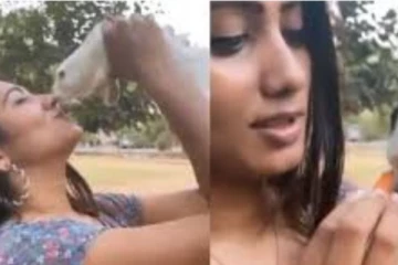 தேவதை போல ஜொலித்துக் கொண்டிருக்கும் ஜூலி! முயல் குட்டியை கொஞ்சி விளையாடும் அரிய காட்சி