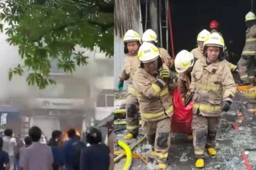 7 மாடி கட்டிடத்தில் பற்றிய தீ - கர்ப்பிணி பெண் உட்பட 20 பேர் உயிரிழப்பு