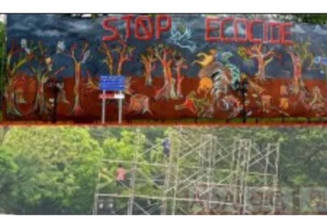 ගෝලීය කාලගුණ විරෝධතාව සංකේතවත් කළ මියුරල් චිත්ර පුවරුව ඉවත් කිරීමට ඇත්තම හේතුව පොලිසිය හෙළි කරයි.