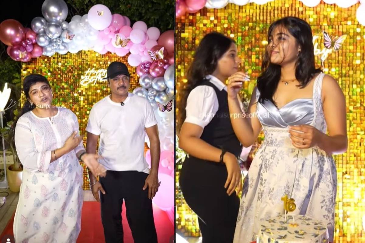 தன் மகள் பிறந்தநாளை கோலாகலமாக கொண்டாடிய மூன்று முடிச்சு சீரியல் நடிகை ப்ரீத்தா... வீடியோவுடன் இதோ | Sanjiv Preetha Celebrates Their Daughter Bday