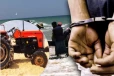 யாழில் உழவு இயந்திரம் பாவித்து கரைவலை தொழில் செய்த அறுவர் கைது!
