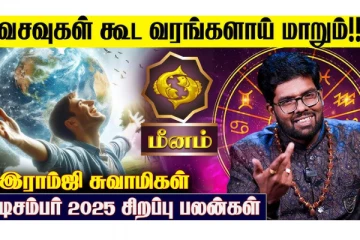 மீன ராசியினருக்கு தொட்டது எல்லாம் அதிர்ஷ்டமாகும் 2025 டிசம்பர் மாத பலன்கள்