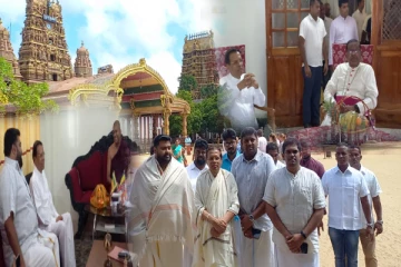 மைத்திரியின் யாழ் வருகை - நல்லூர் ஆலயத்தில் வழிபாடு (படங்கள்)